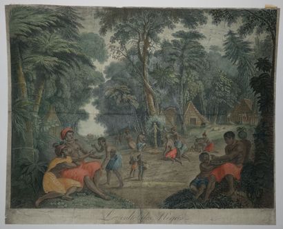 null SLAVERY - "The Cult of the Negroes". ca. 1800. Engraved by Nicolas COLIBERT...