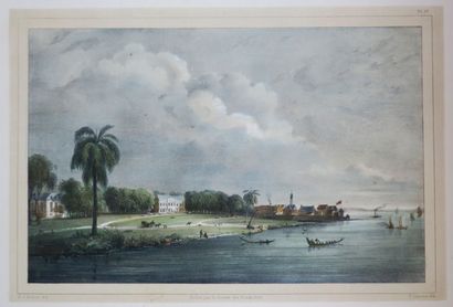 SURINAME - 19th century lithograph by Benoist,...