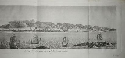 null IRAN - RARE VUE PANORAMIQUE du "PORT D'ABBAS ou Bander Abassi". c.1800. Grande...