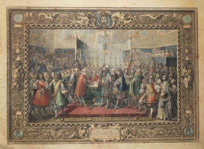 null LOUIS XIV - "Renouvellement d'alliance/ entre la France et les suisses, fait/...
