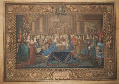null LOUIS XIV - "Ceremony of the marriage of Louis XIV, king of France and Navarre...