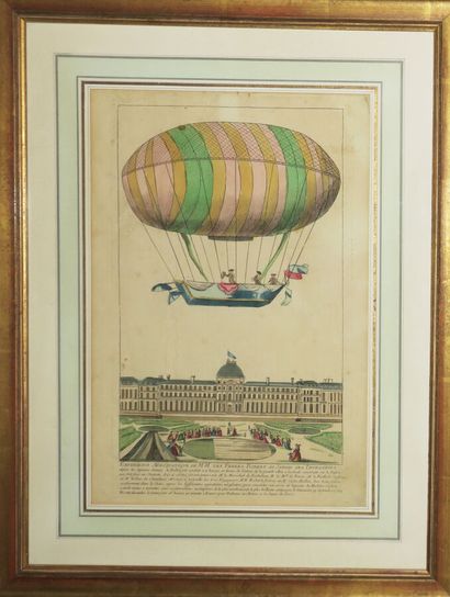 null BALLON - MONTGOLFIERE - "AEROSTATIC EXPERIMENT of Messrs Robert Brothers in...