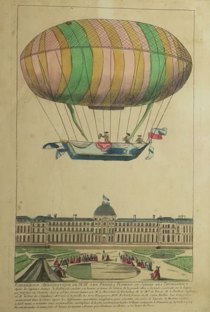 null BALLON - MONTGOLFIERE - "AEROSTATIC EXPERIMENT of Messrs Robert Brothers in...