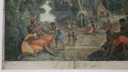 null SLAVERY - "The Cult of the Negroes". ca. 1800. Engraved by Nicolas COLIBERT...