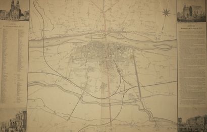 null INDRE-ET-LOIRE (37) - TOURS - "PLAN général de la ville de TOURS et de ses environs"....