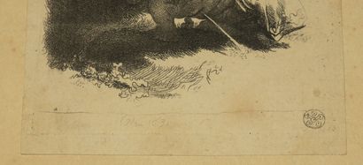 null REMBRANDT H. van Rijn Leyde (par ou d'après) (1606 - 1669) - Réunion de 4 gravures:...
