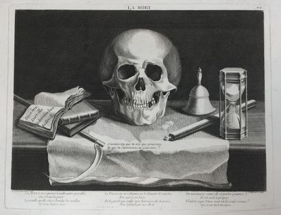 null MEMENTO MORI - [ALLEGORY OF DEATH] - BOUCHARDON - "Death". c.1800-1810. Etching...