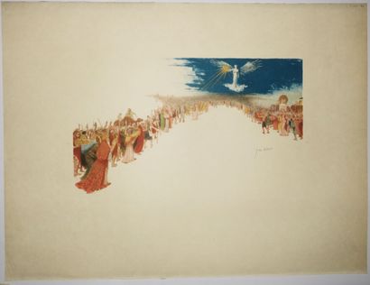 null VEBER Jean (1864 - 1928) - Réunion de 5 lithographies: 1-"La marche à l'étoile"....