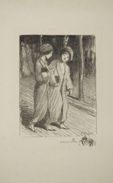 null STEINLEN Théophile Alexandre (1859-1923) - Réunion de 8 lithographies: 1-"L'apôtre"....