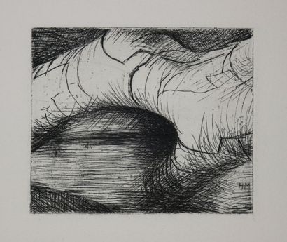 null MOORE Henry (1898 - 1986) - [Untitled]. Original etching. Signed with the artist's...