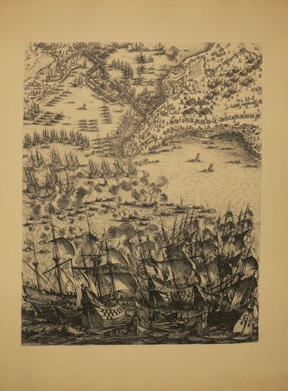 null CALLOT Jacques (1592-1635) - "The Siege of La Rochelle, under the Reign of Louis...