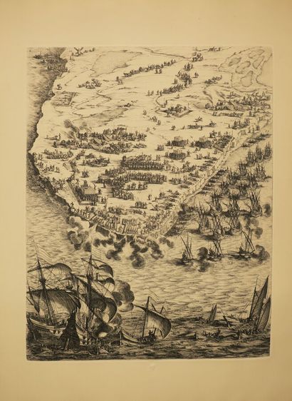 null CALLOT Jacques (1592-1635) - "Le Siège de La Rochelle, sous le Règne de Louis...