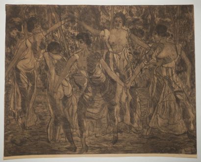 null ITURRINO Francisco (1864 - 1924) - Réunion de 2 gravures: "Romeria" & [Danse]....