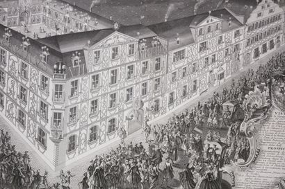 null WOLFGANG Gustav Andreas (1692-1775) - "Vista de la Iluminacion del exc. Sr Conde...