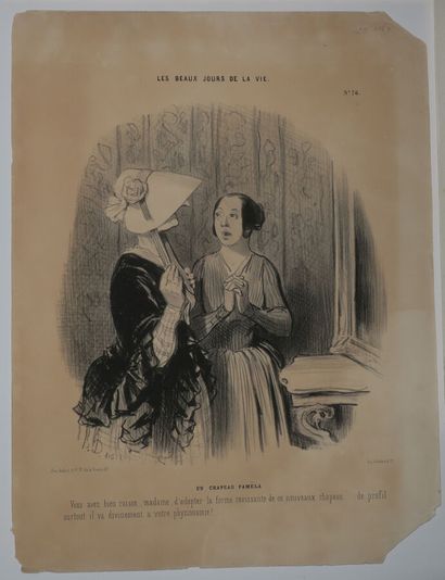 null DAUMIER Honoré (1808 - 1879) - Réunion de 6 lithographies: 1-"Les baigneurs",...