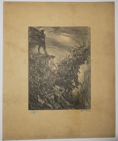 null STEINLEN Théophile Alexandre (1859-1923) - Réunion de 5 lithographies: 1-"Le...