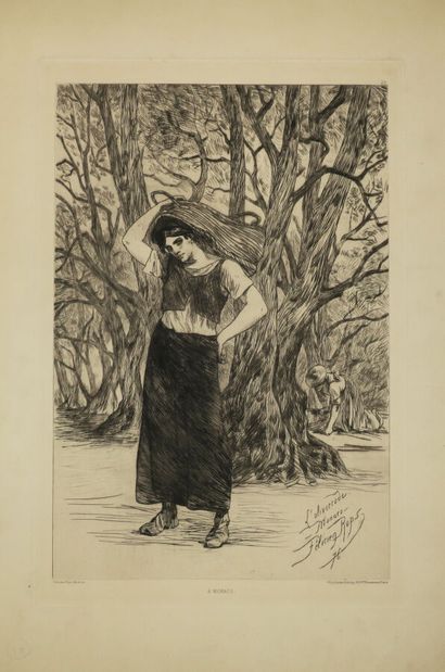 null ROPS Félicien (1833 - 1898) - Réunion de 3 gravures: 1-"Oncle Claes et tante...