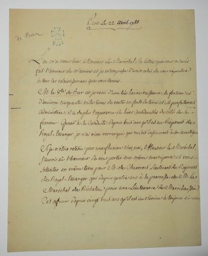 null LETTRES & PARCHEMINS - Réunion de divers manuscrits sur papier et parchemin...