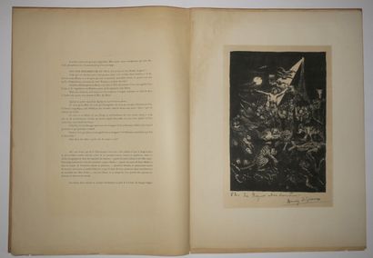 null GROUX Henry de (1866 - 1930) - "Les vendanges, La vigne abandonnée". Grand in-folio...