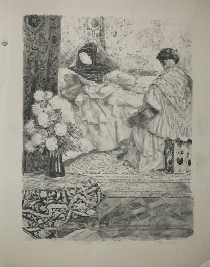 null LUNOIS Alexandre (1863 - 1916) - Réunion de 5 estampes: 1-"La dernière prière"....