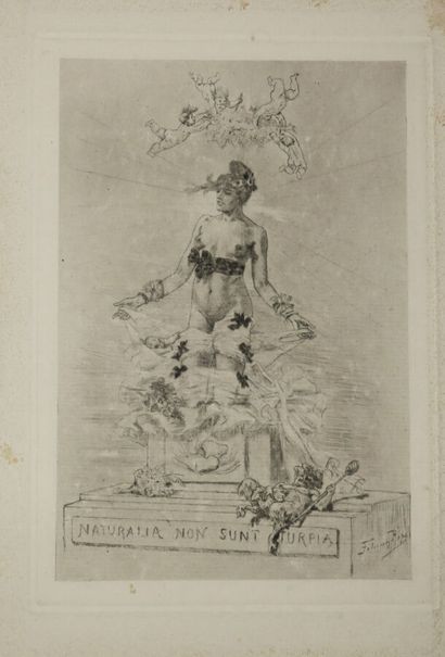 null ROPS Félicien (1833 - 1898) - Réunion de 3 gravures: 1-"Guerrière". 1882. Réf.:...