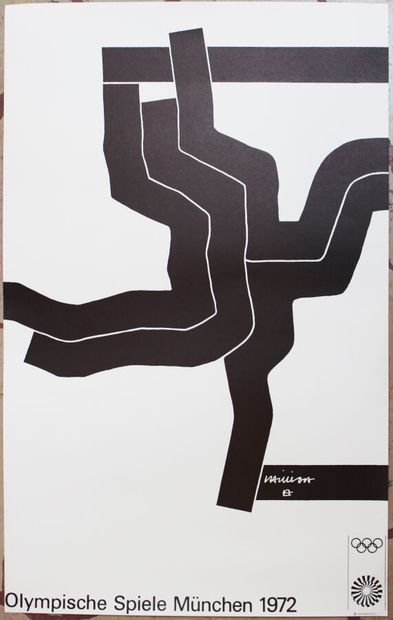 null CHILLIDA Eduardo (1924 - 2002) - AFFICHE pour les Jeux Olympiques de Munich...