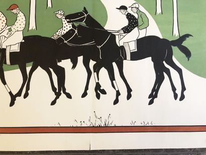 null BIAIS Maurice (1872 - 1926) - "Les jockeys". c.1910. Lithographie imprimée en...
