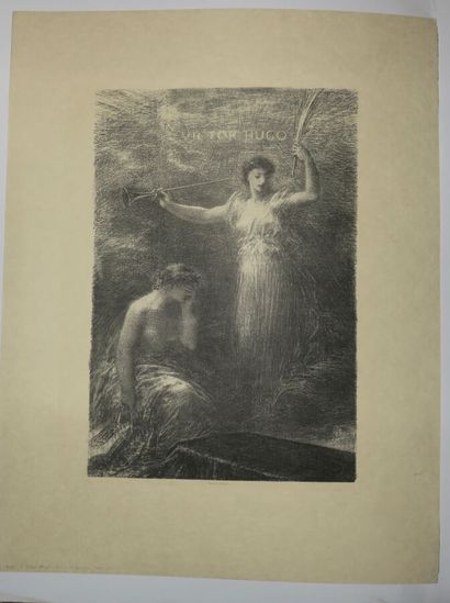 null FANTIN LATOUR Henri (1836 - 1904) - Meeting of 3 lithographs: 1-"Vérité". Hédiard,...