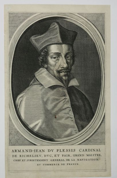 null PORTRAIT DE RICHELIEU - "Armand-Jean Du Plessis Cardinal de Richelieu, Duc et...