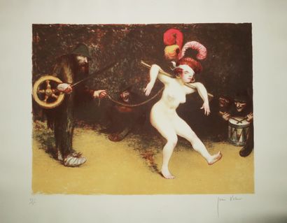 null VEBER Jean (1864 - 1928) - Réunion de 2 lithographies en couleurs: 1-"La fortune...