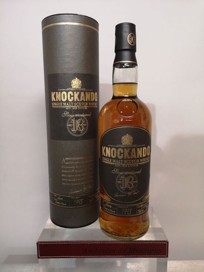 null 1 bouteille SCOTCH WHISKY KNOCKANDO SPEYSIDE Single Malt 18 ans d'âge "Slow...