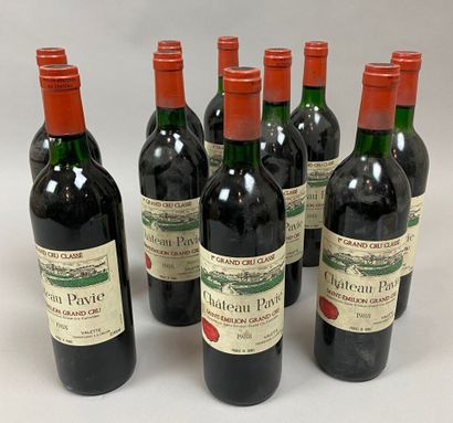 10 bouteilles Château PAVIE - 1er Gcc Saint...
