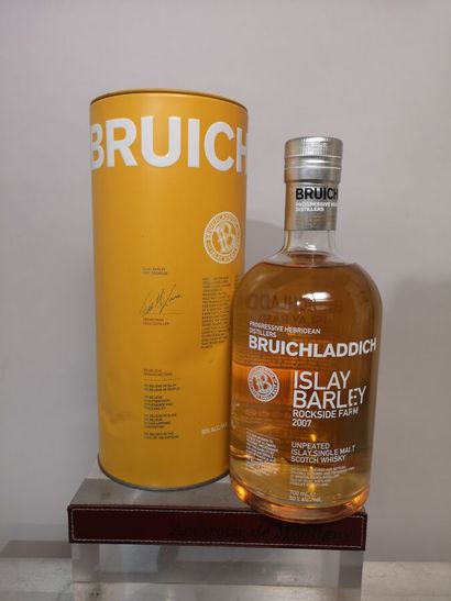 null 1 bouteille SCOTCH WHISKY BRUICHLADDICH Single Malt "ISLAY BARLEY Rockside"...