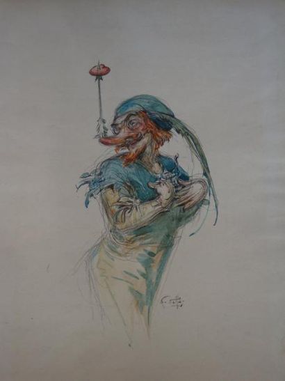 Lubin de BEAUVAIS (XIX-XXème s.) Personnage de la Comedia dell Arte, Personnage ...