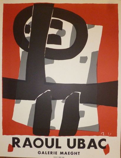 null UBAC Raoul Poster in lithography Made for an exhibition in Paris. Format 67...