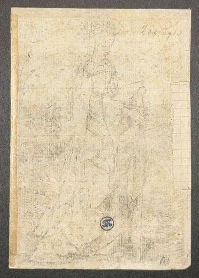 null MAÎTRE MZ, Matthäus ZASINGER, dit (c.1477 - 1525) - "Sainte Catherine". c.1500....