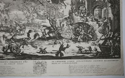 null CALLOT Jacques (1592 - 1635) - "La Tentation de Saint Antoine". 1635. Eau-forte...