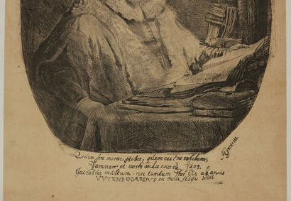 null REMBRANDT H. van Rijn (1606 - 1669) - "Johannes Wytenbogardus" (Jan Uytenbogaert,...