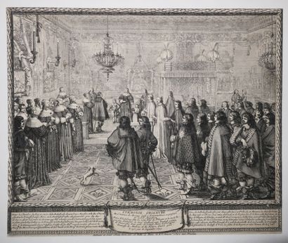 null BOSSE Abraham (1602 - 1676) - "Le Mariage de la reine de Pologne - Cérémonie...