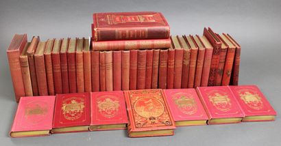null ENFANTINA. Important ensemble de 27 volumes de Bibliothèque Rose, éd. Hachette,...