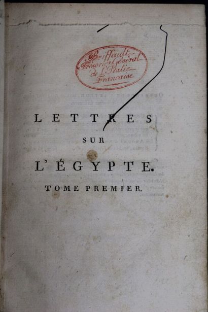 null SAVARY (Claude-Etienne, 1750-1788) : Lettres sur l'Égypte. Paris, Bleuet jeune,...