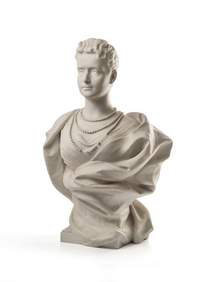 Sèvres. Leopold Bernstamm. Bust of the empress...