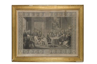 null Jean Godefroy, after Jean-Baptiste Isabey. The Congress of Vienna. Paris, 1819.
Lithograph....