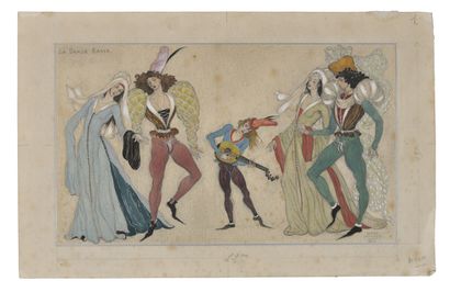 null Serge Ivanov (1893-1983). Low dance. Paris, 1937.
Pencil, watercolor & gouache...