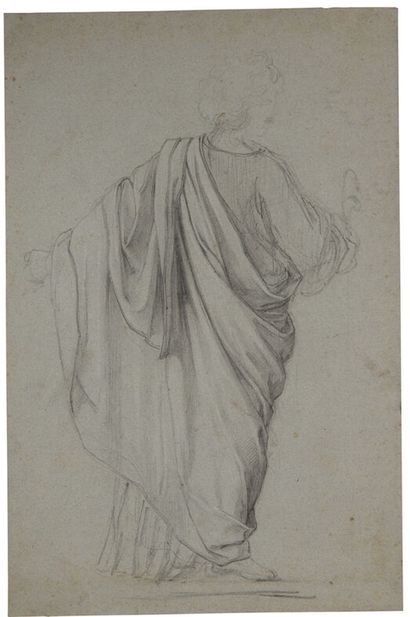 null Nikolai Lomtev (1816-1858). Two drapery sketches. June 25, 1849.
Pencil on blue...