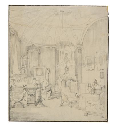 null Nikanor Grigorievitch Tchernetsov (1805-1879). Croquis d'une piéce au Palais...