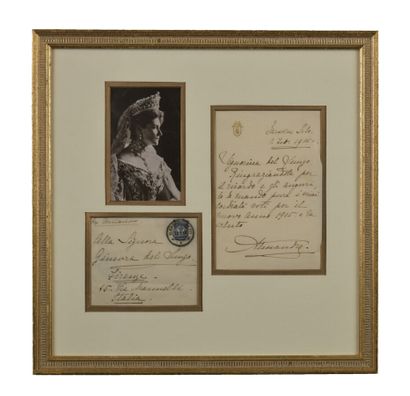 null Empress Alexandra Feodorovna. Autograph letter signed to Signora Ginevra del...