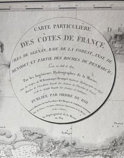 null Service Hydrographique de la Marine - [ FRANCE - Carte particulière des Côtes...