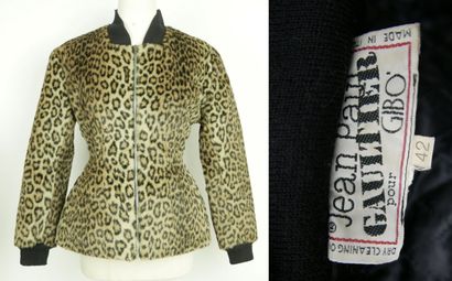 null Jean Paul Gaultier for GIBO, winter 1987
Panther effect faux fur jacket, S.42...