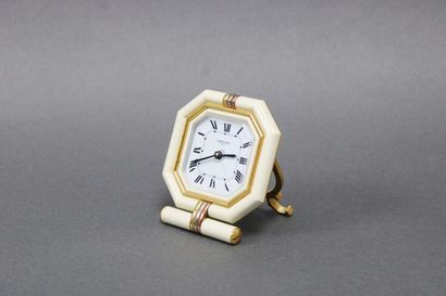 Cartier Paris 
Octagonal clock in cream lacquered...